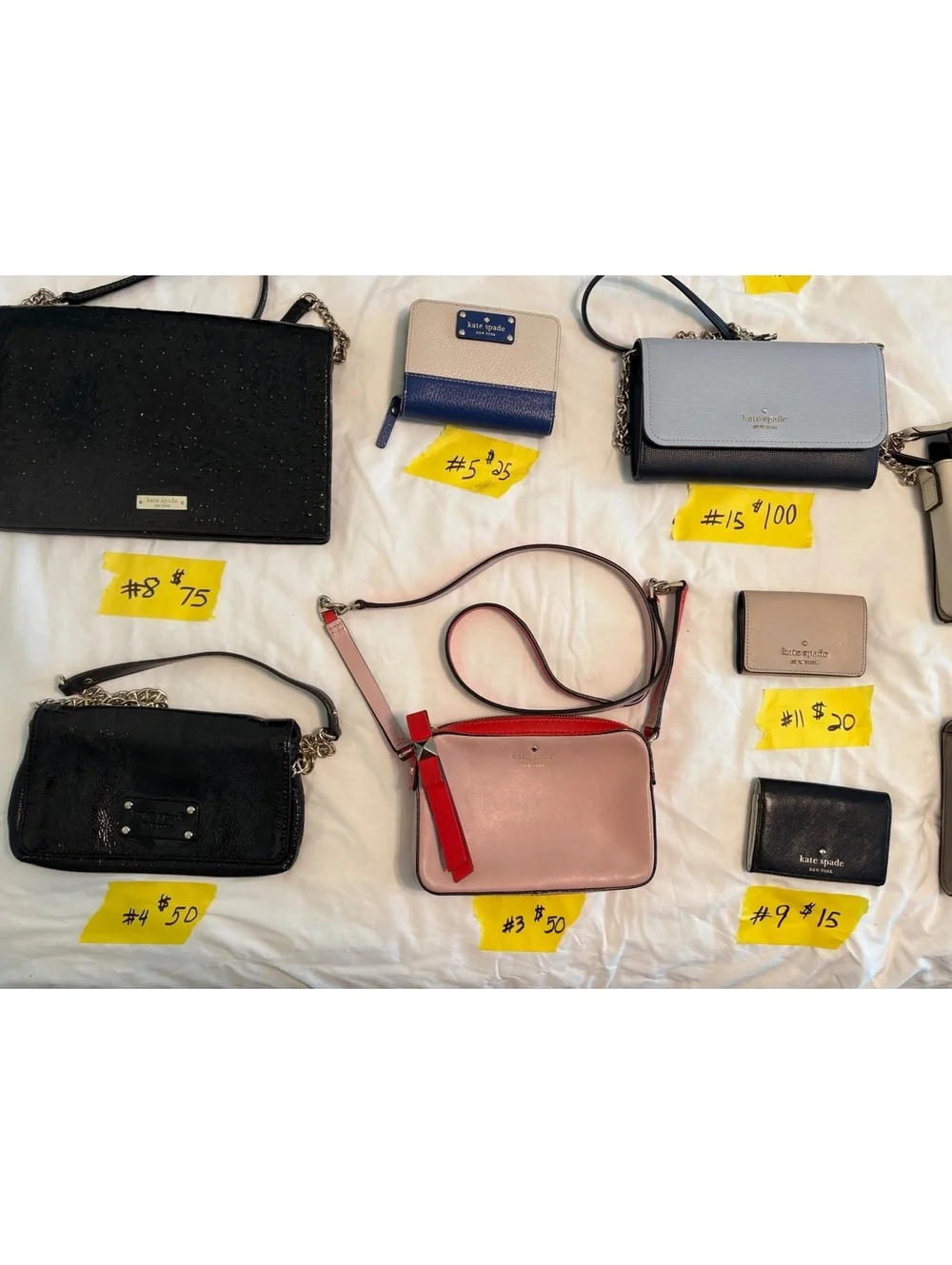 KATE SPADE.  Many different price, sizes, and prices.